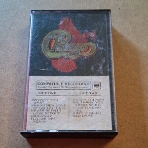 Chicago Band Cassette Tape with Red Cardinal Artwork